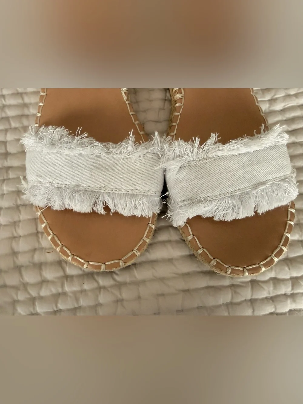 Journee Collection Fringe Ankle Strap Espadrilles Sandals, Size 7